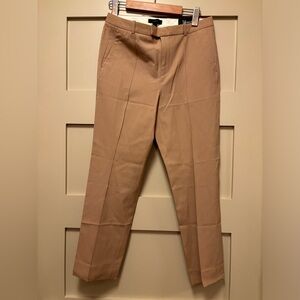J. CREW Wool Blend Ankle Pant Straight Slim Leg Suit Stretch Trouser Tollegno